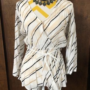 Sexy striped romper